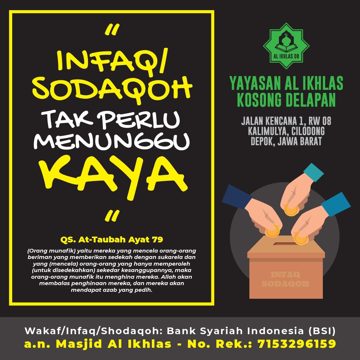 infaq gak perlu kaya